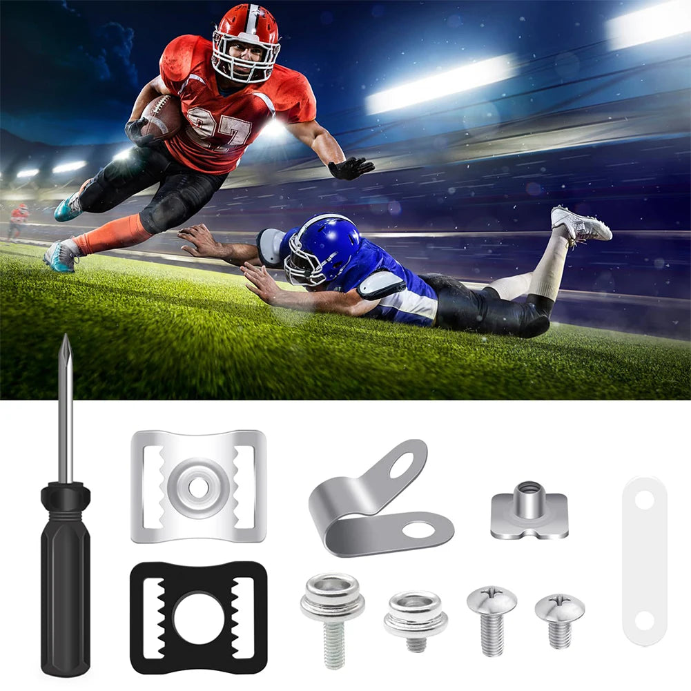 Football Helmet Repair Including Visor Clips J Screws Screwdriver