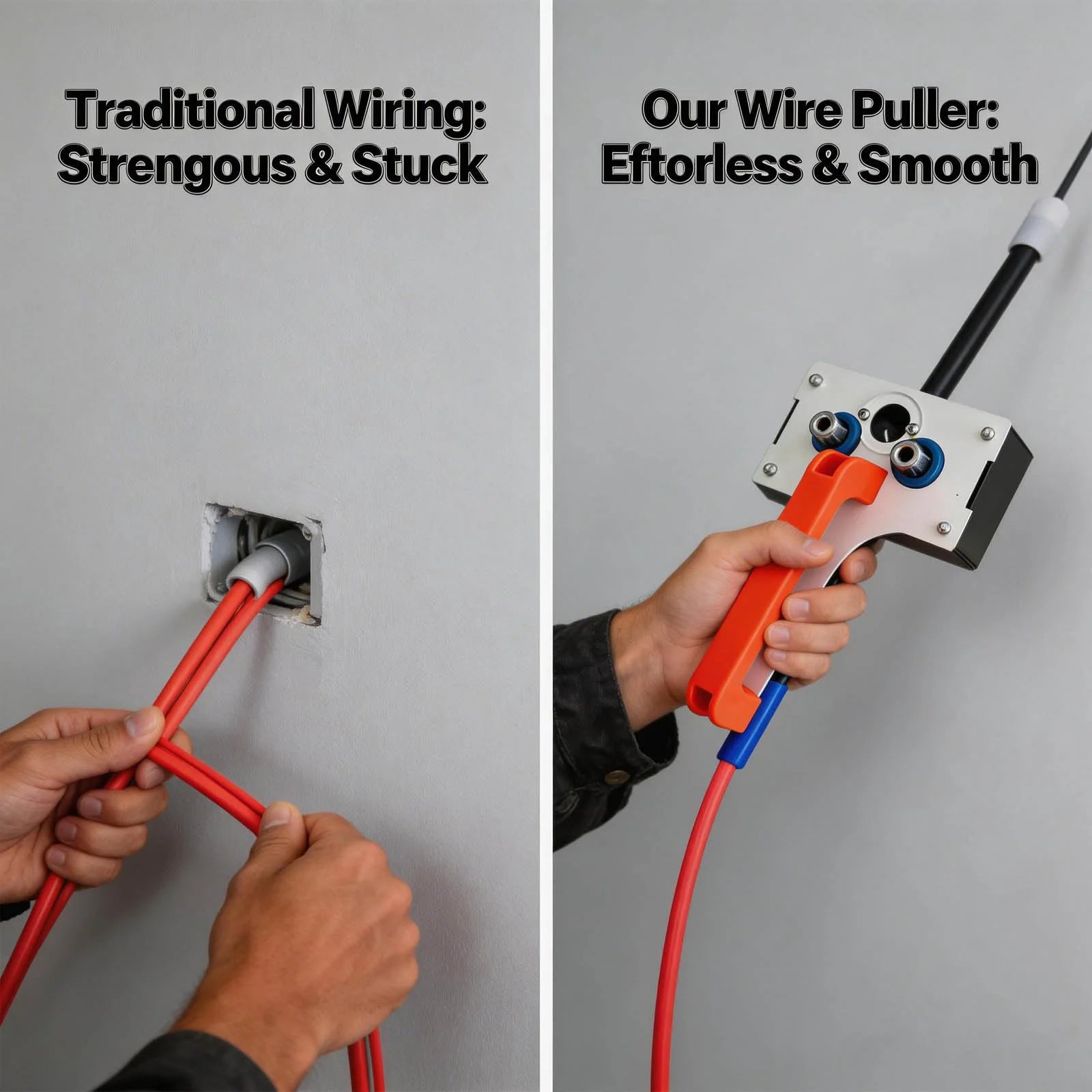 Heavy-duty Handheld Wiring Tools Wire Puller Tugger Electrician Pipe
