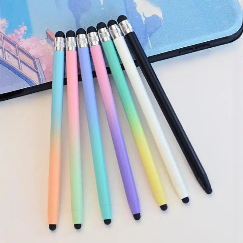 Mesh Fiber Capacitive Stylus Pen Double Nib Touch Screen Pens Drawing Zpaxo