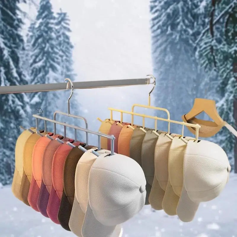 Hat Holder Instagram-style Cap Hanger Hooks Accommodates 8 Caps Dorm Zpaxo