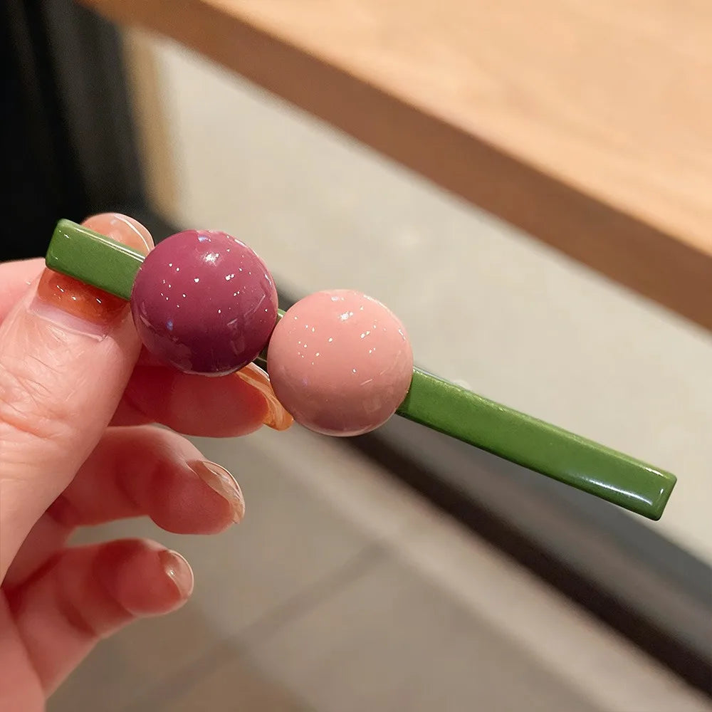 Gifts Candy Hairpin Sweet Minimalist Hair Clips Side Clip Women Zpaxo Green