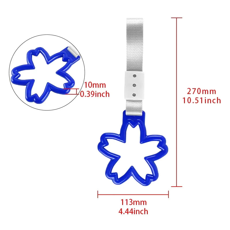 JDM Train Bus Handle Hand Strap Ring Heart Styling Drift Charm Auto