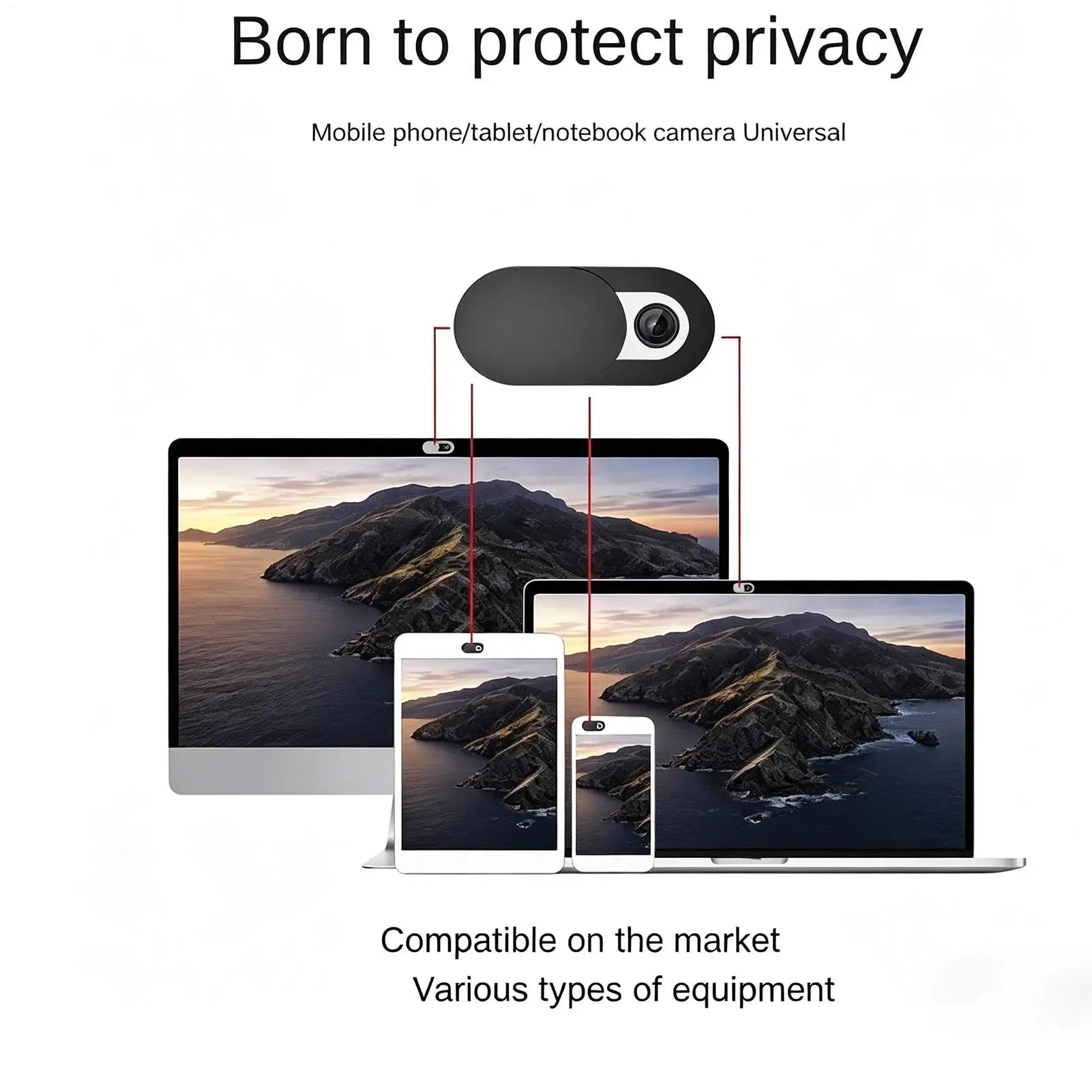 Camera Cover Slide Laptop Webcam Blocker Sticker Adhesive Privacy