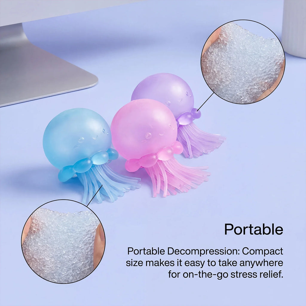 Jellyfish Squishy Stress Relief Toy – Slow Rebound Sensory Ball Squishy Stress Toy Zpaxo