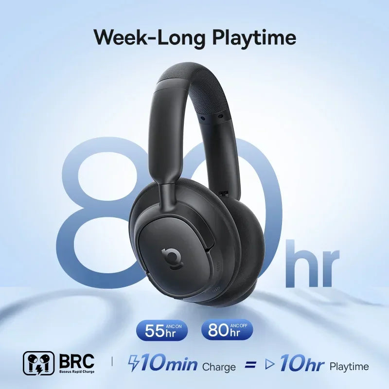 Baseus EH10 NC ANC Wireless Headphones 45dB Adaptive Hybrid Noise