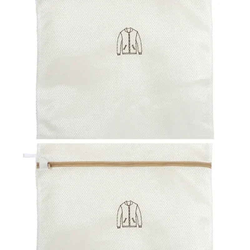 MFine Mesh Embroidery Print Laundry Bags Household Clothes Washing