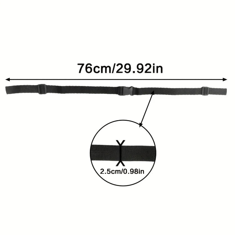 1 2 Black Polyester Backpack Straps Adjustable Chest Strap Secure