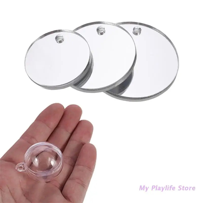 Floating Betta Exercise Mirror Dia. 5cm/6cm/7cm Floating Round Mirror Fish Tank Antidepressant Betta Training Mirror Zpaxo