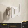 New Bathroom Slipper Rack, Wall-mounted, No-drill, Drip-drying Hook on The Wall Behind The Bathroom Door, Shoe Storage Shelf Zpaxo white 1PC