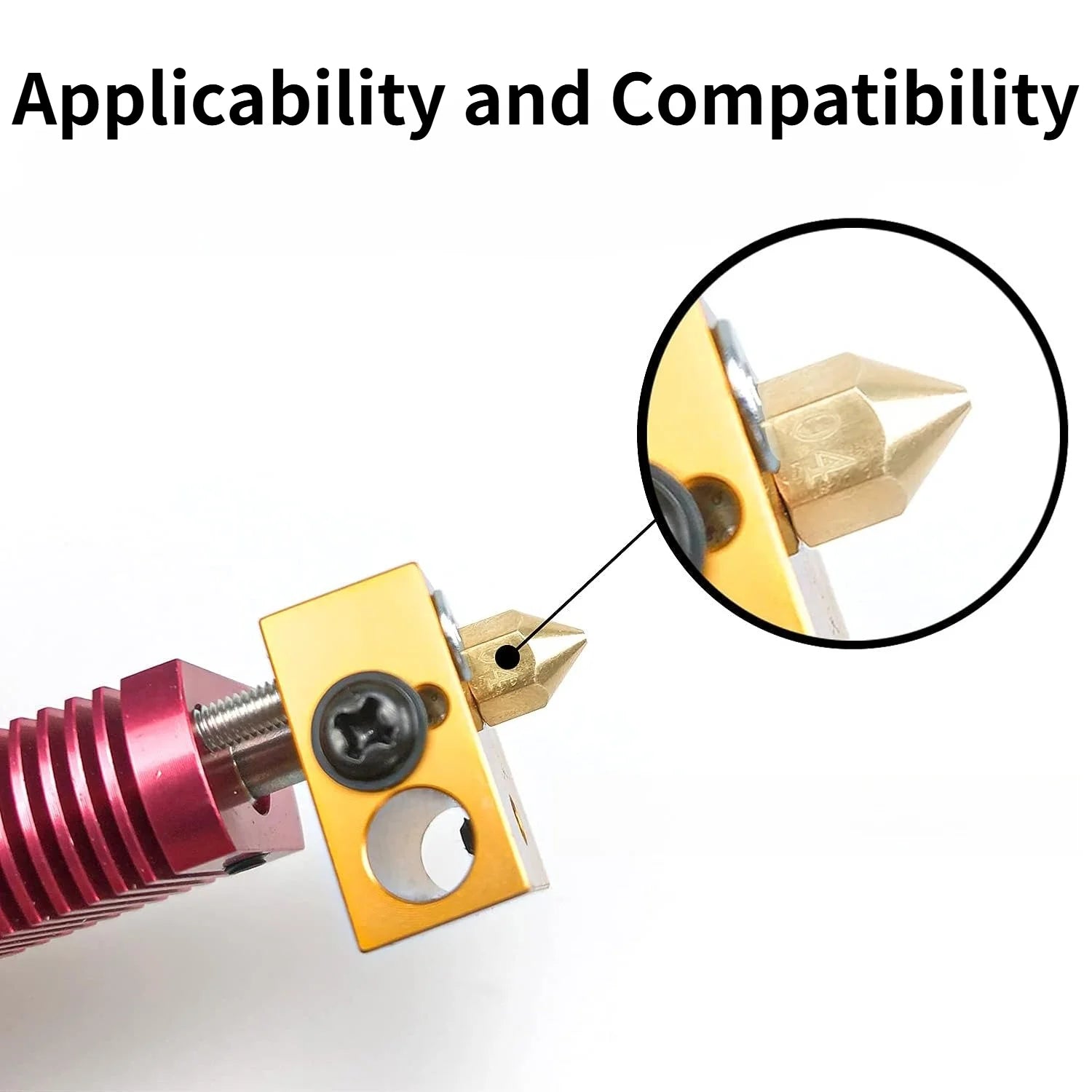 8-Pack Brass 3D Printer Nozzles 0.1–1.0mm M6 FDM Set