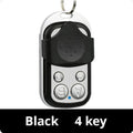 433MHz Remote Control 4CH Car Key Garage Door Gate Opener Duplicator Zpaxo Black