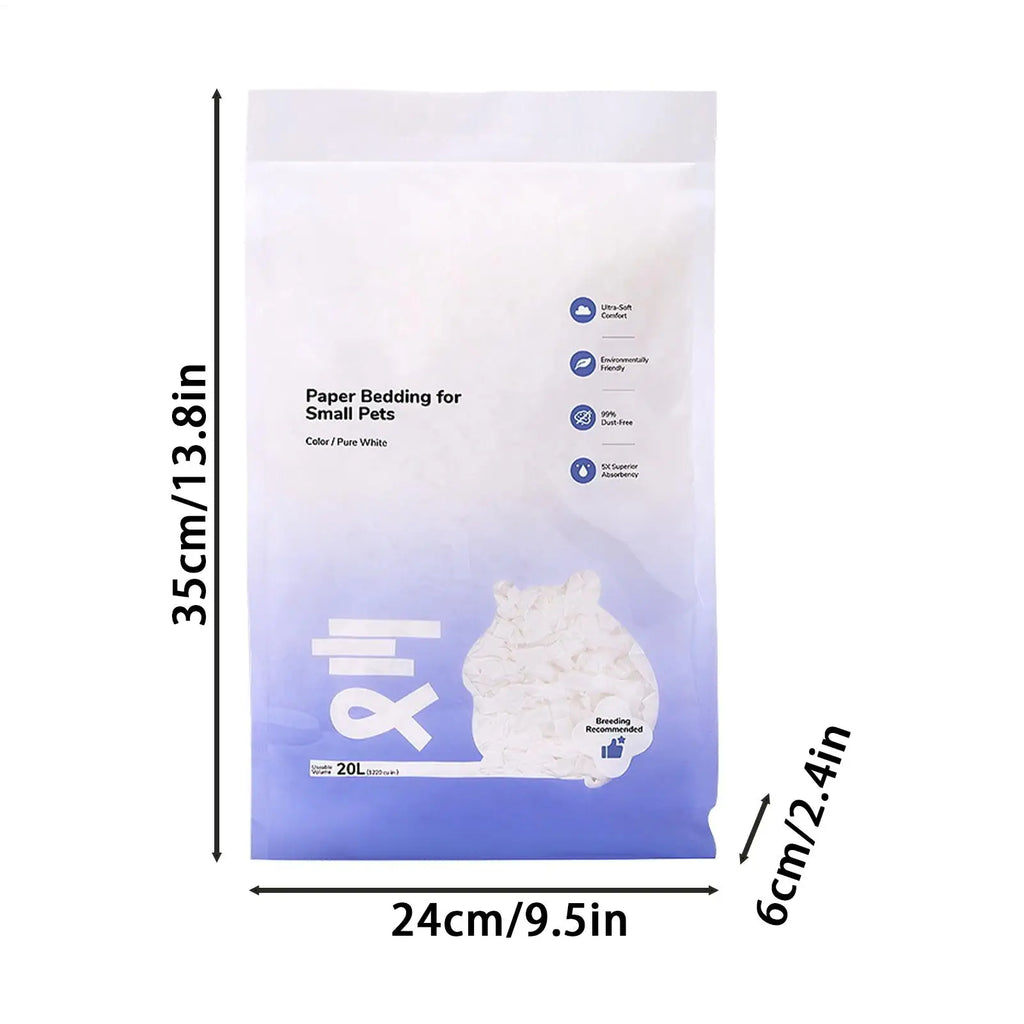 Small Pet Bedding Hamster Paper Cotton Odor Control Water Absorption