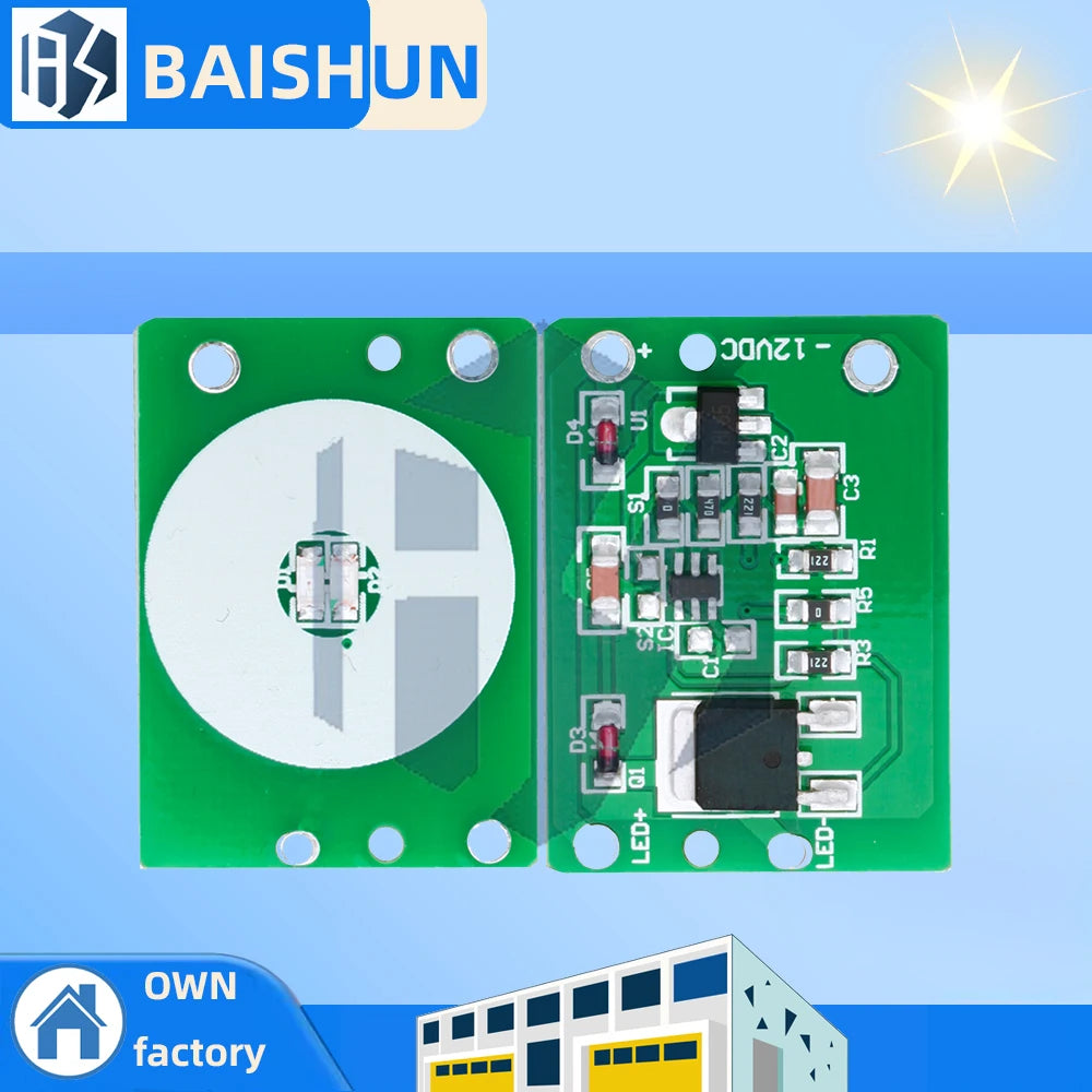 12V Capacitive Touch Switch Sensor Module Push Button Touching Key Zpaxo 5PCS