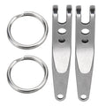 Mini Outdoor Belt Clip Stainless Steel Suspension Pocket Key Holder