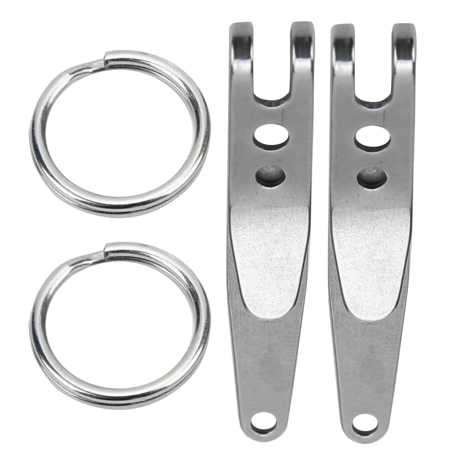 Mini Outdoor Belt Clip Stainless Steel Suspension Pocket Key Holder