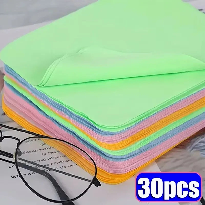 Microfiber Lens Cleaning Cloths – Chamois Glasses Wipes 5/10/30pk