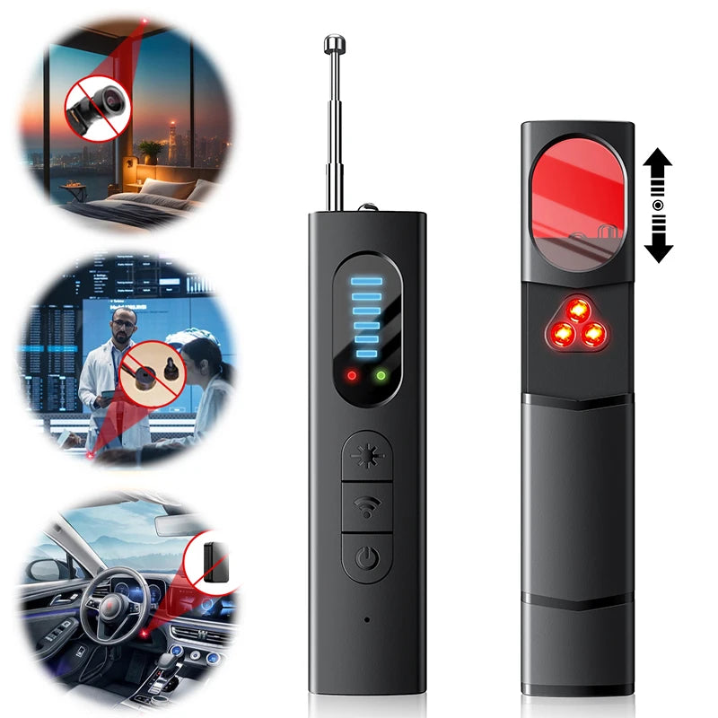 Car GPS Tracker RF Signal Detector Multi-functional Hotel Infrared Anti-Positioning Anti-spy Tracking Scanning Camera Detection Zpaxo