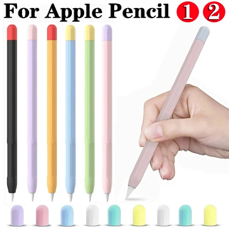 Soft Silicone Pen Cover Protector For Apple Pencil 1st 2nd Generation Touchscreen Stylus Pen 2 1 Anti Slip Protective Case Cover Zpaxo
