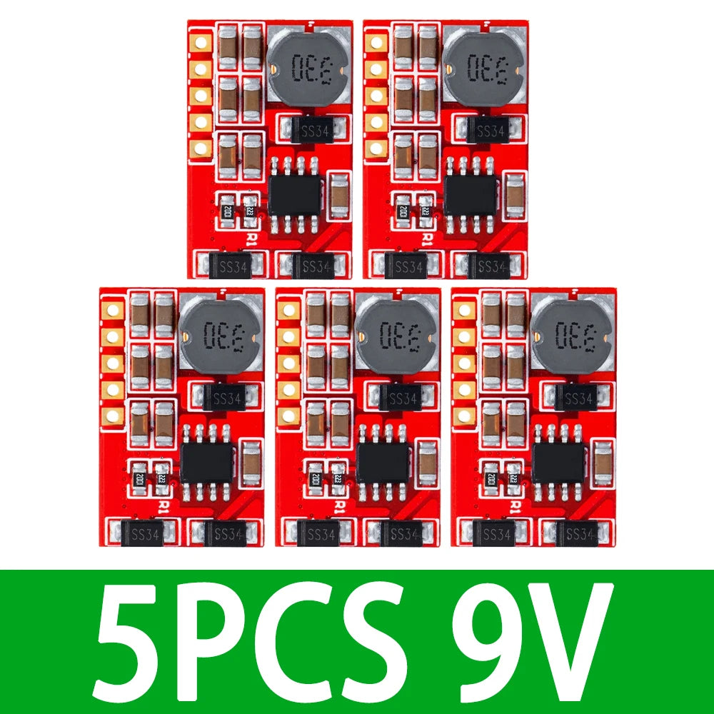 DC 3-18V Dual Output Boost Board, ±5V~±24V Positive Negative Power Module Zpaxo 5PCS 9v
