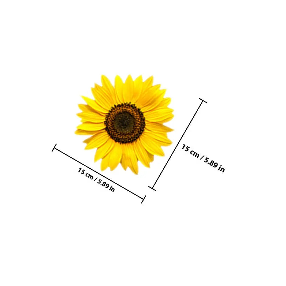 Sunflower Wall Decals Fresh PVC Flower Sticker Living Bedroom Room