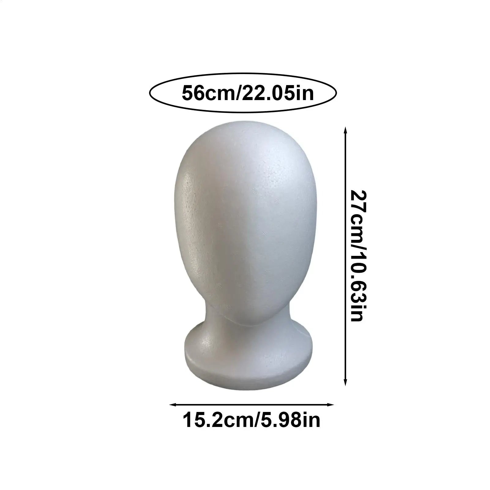 Female Styrofoam Mannequin Manikin Head Model Faceless Cosmetics Display Stand For Hair Travel Salon Hairpieces Model Hats Style Zpaxo