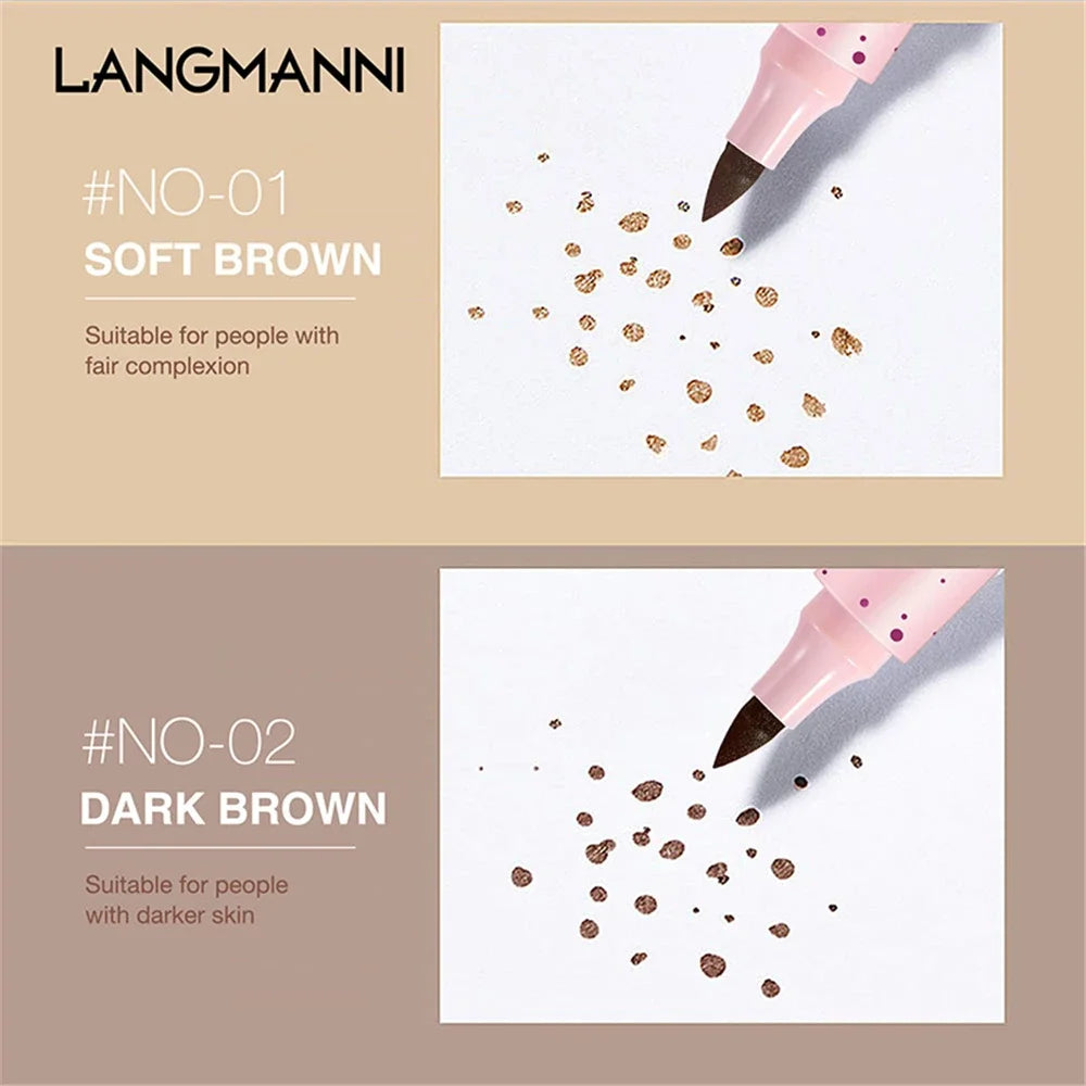 Natural Fake Freckles Pen Waterproof Face Brown Eyeliner Dot Spot Zpaxo