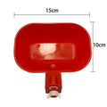 5 Pieces of Red Automatic Water Dispenser for Chickens Ducks Geese Water Bowls Poultry and Birds Poultry Feeding Products Zpaxo Red 5pcs