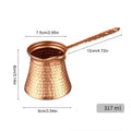 Turkish Coffee Pot Long Handle Vintage Wide Mouth Maker Arabic