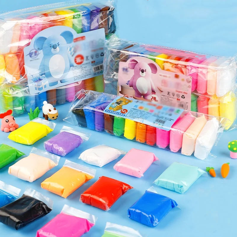 12 24 36 Clay Children's Worry Ultra Light Space Mud Mold Handmade