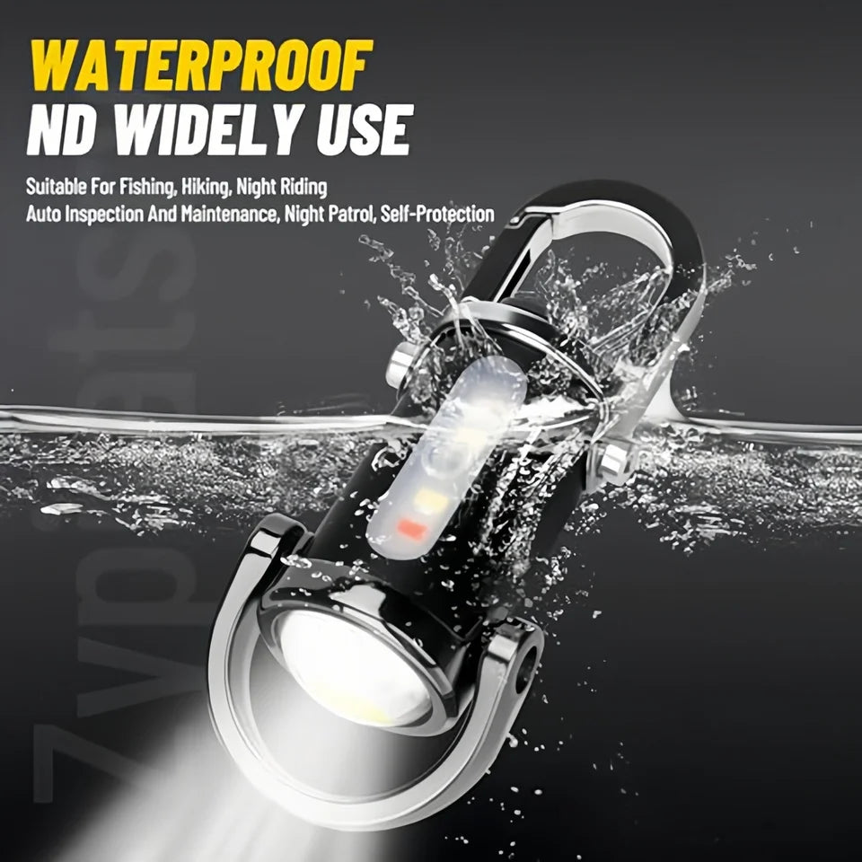 Mini USB Rechargeable LED Keychain Flashlight – Waterproof