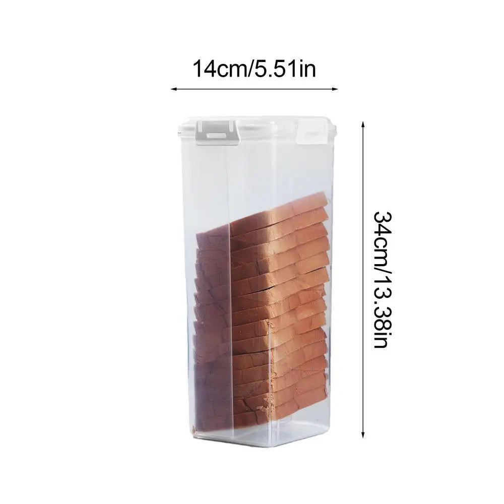 Bread Storage Container Clear Saver Airtight Lid Sandwich Keeper