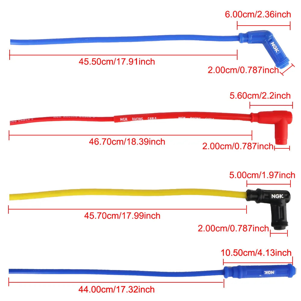 Universal Spark Plug Motorcycle lgnition Coil lridium Cable For Dirt Bike Racing Go Kart ATV Scooter Moto Zpaxo