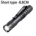 Portable Mini LED Pen Flashlight Waterproof Pocket Torch Handheld Light for Outdoor Camping Hiking Car Repair Emergency Home Use Zpaxo 701