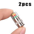 Tire Pressure Valve Cap Sensors 2/4 Pack – Visual Alert