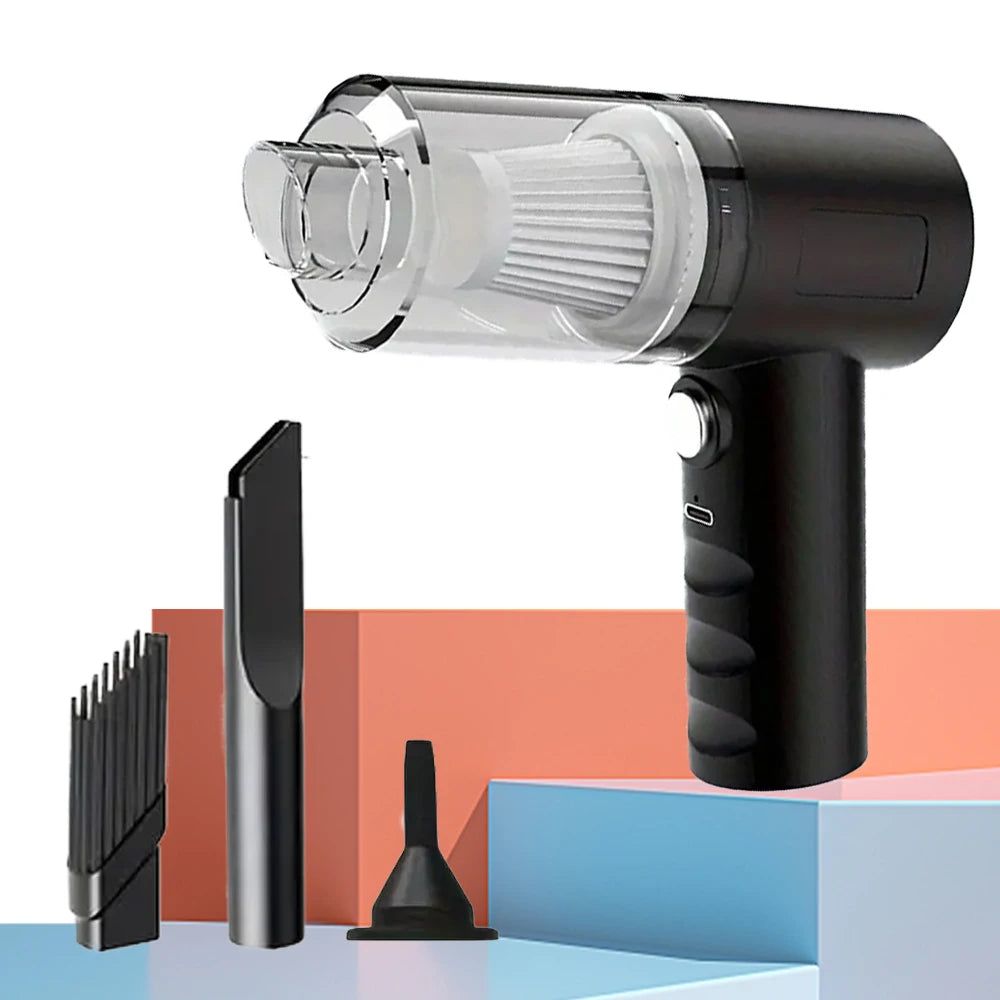 Wireless Car Vacuum Cleaner 5500Pa 120W Cordless Handheld Auto Portabale Vacuum High-power Vacuum Cleaner for Home Office Car Zpaxo BALCK
