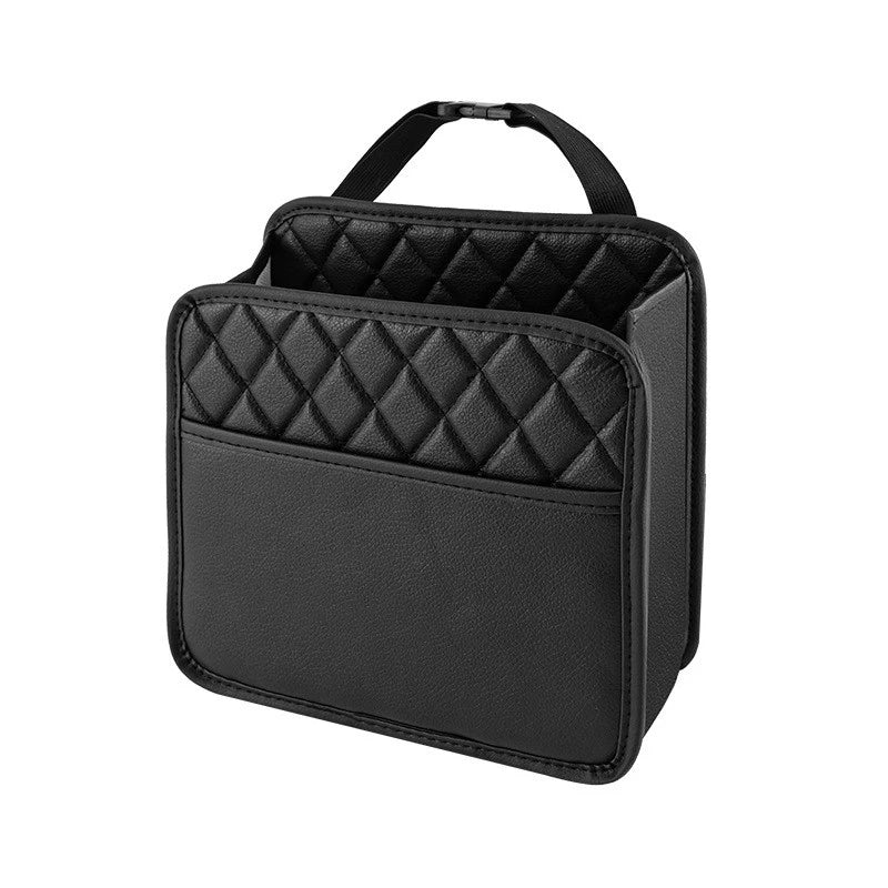 Car Seat Back Organizer – Leather Backseat Storage Bag