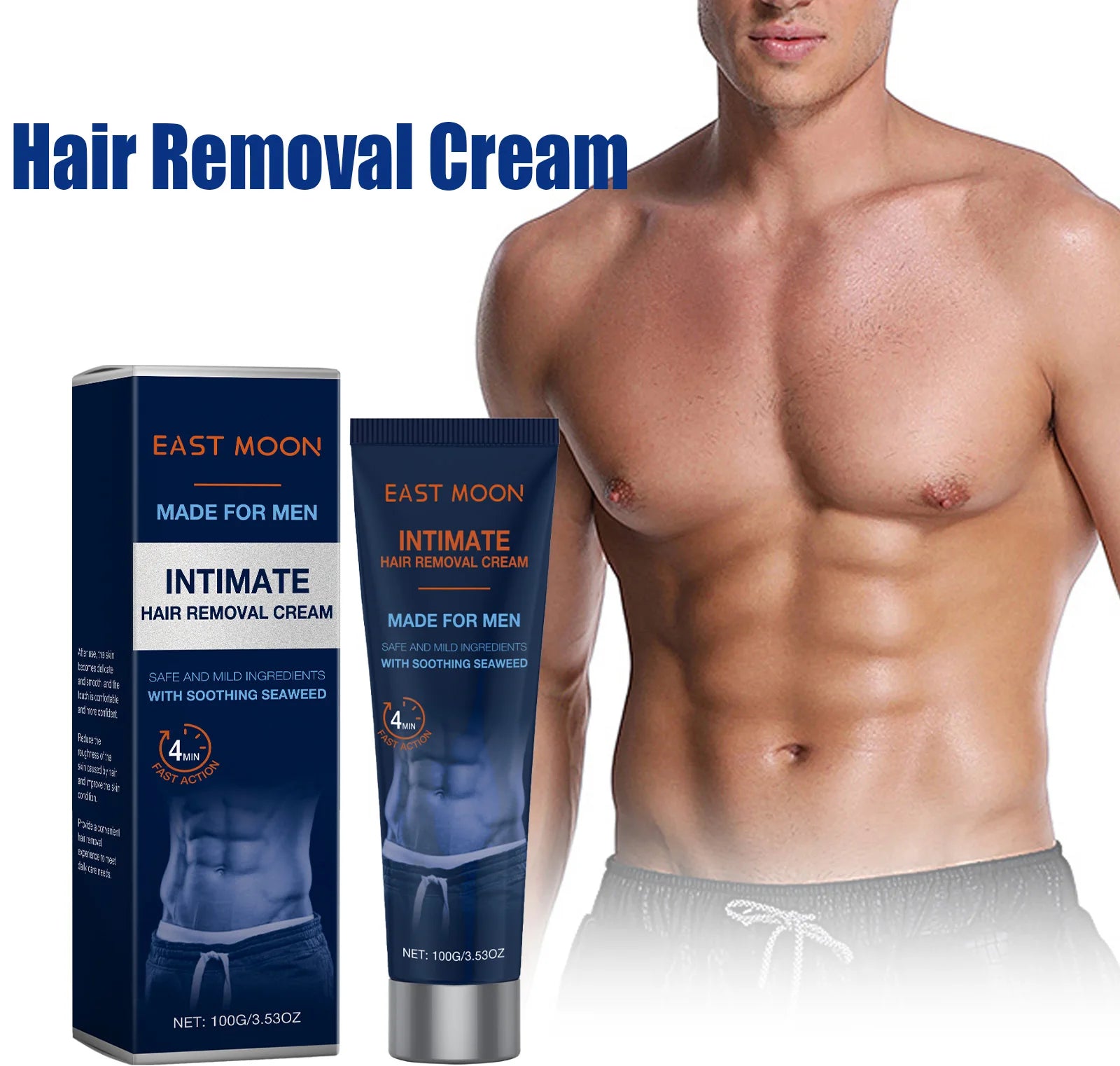 Men's Avocado Hair Removal Cream – Body, Legs & Intimate Areas Hair Removal Cream Zpaxo
