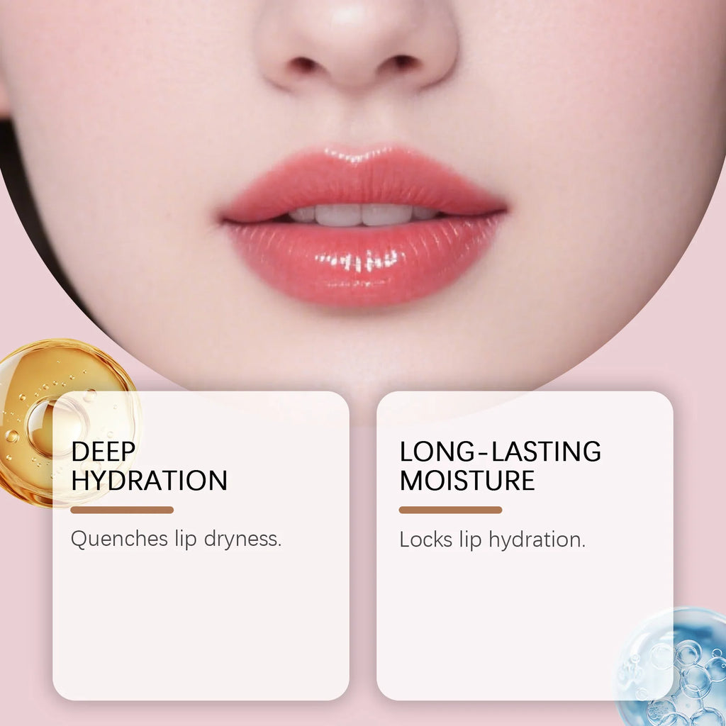 Lip Oil Hydrating Repair Serum Vitamin C & Lemon Oil Infused For Dry Chapped Lips Care Long Lasting Moisturizing Glossy Finish Zpaxo