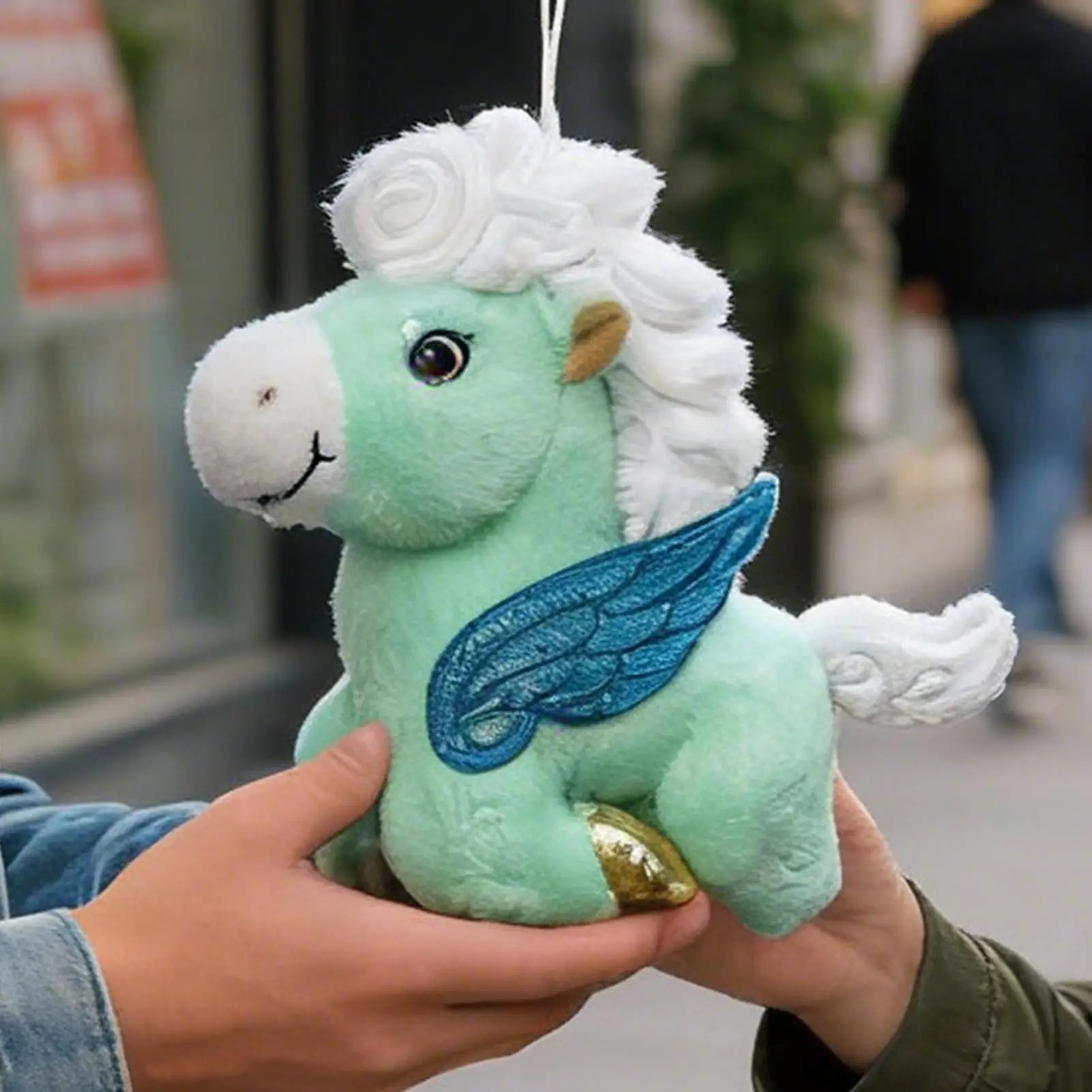 Horse Stuffed Animal Chinese Mascot Key Ring Bag Charm Auspicious Stuffed Animal Keychain For Handbag Purse Tote Spring Festival Zpaxo