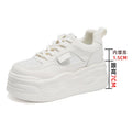 CINESSD 2023 Trendy Mesh Platform Sneakers Leather Shoes Breathable Zpaxo N2558 White Mesh 37 China Mainland
