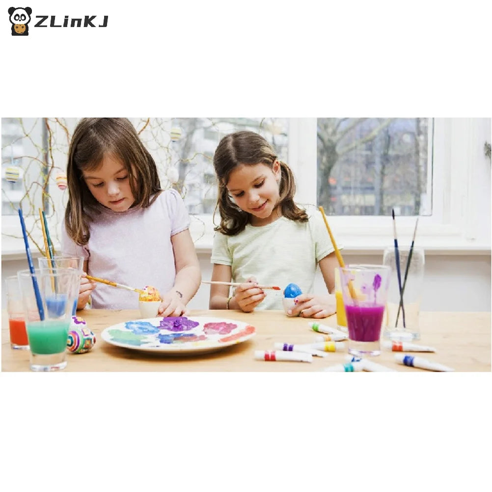 ▶3Pcs White Sponge Brush Foam Painting Roller Brush Kids Craft Tool Drawing Zpaxo