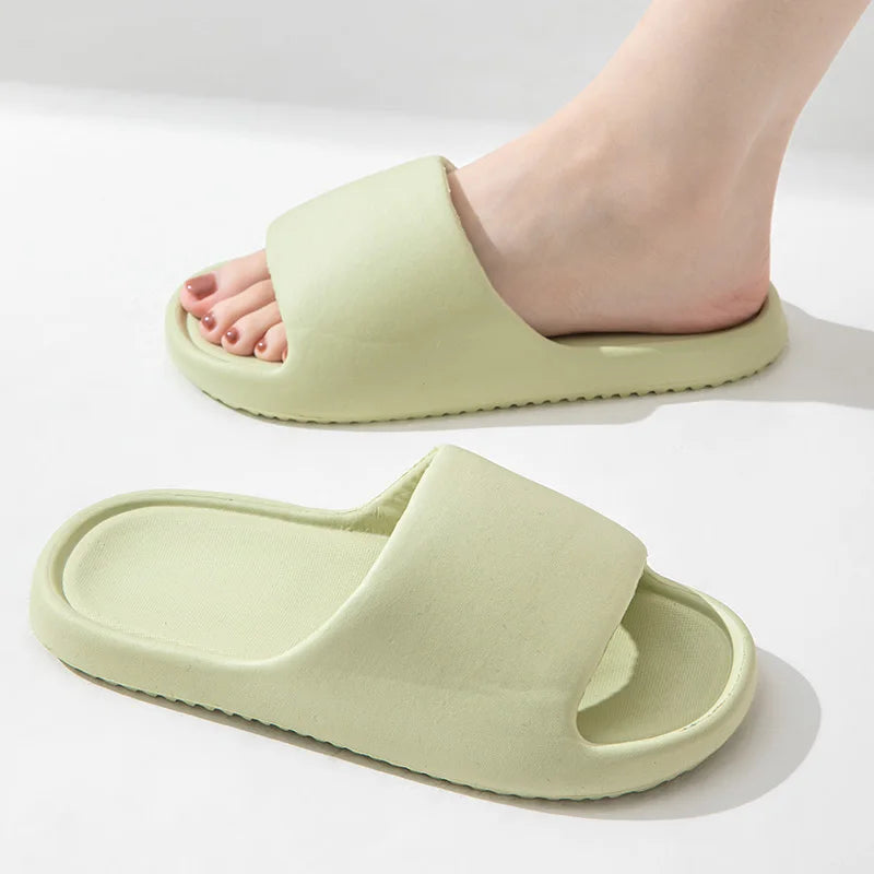 Soft Sole Eva Slippers Women Lightweight Non Slip Home Woman Men Zpaxo green 36-37