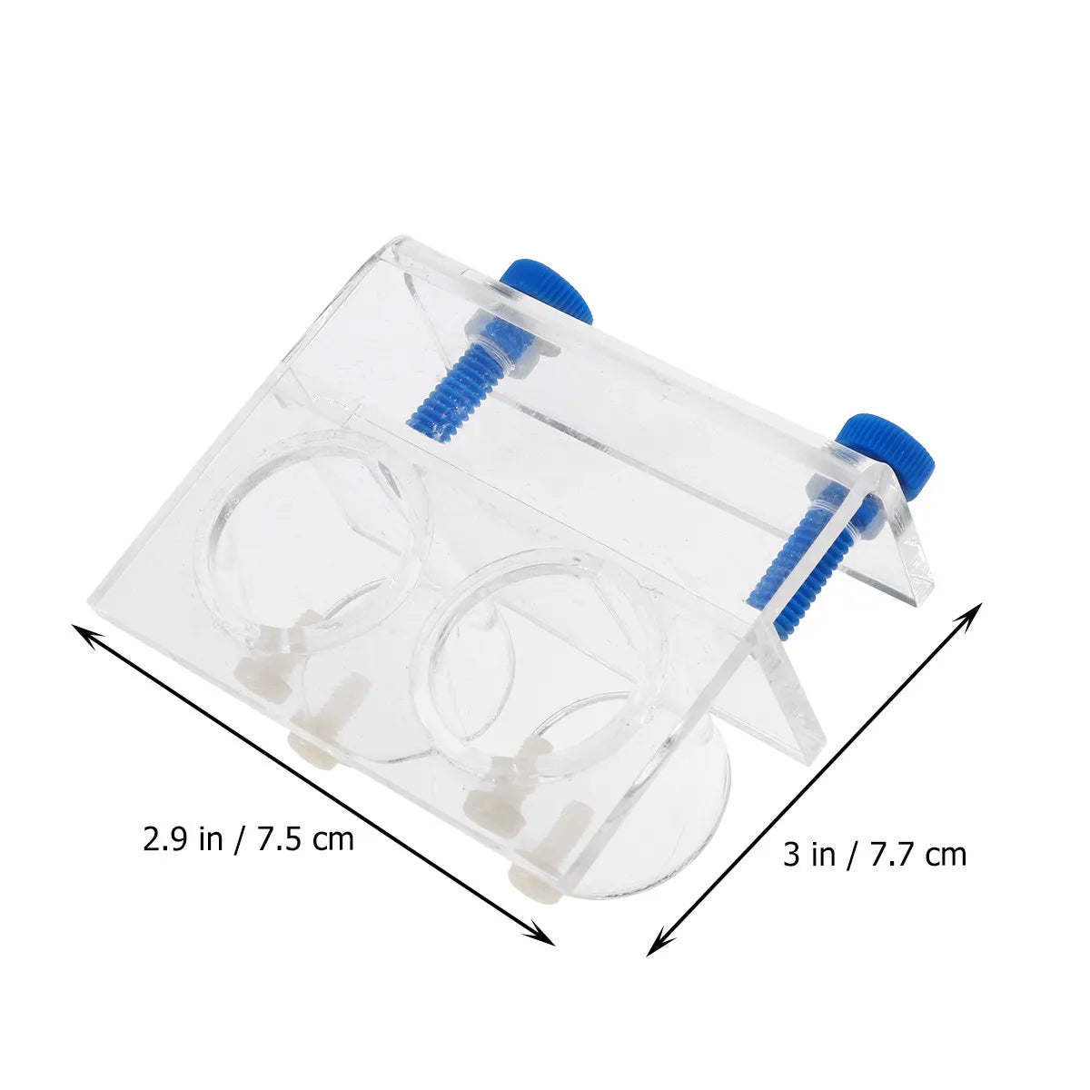 Premium Acrylic Double Ended Fish Water Pipe Flexible Fixed Support