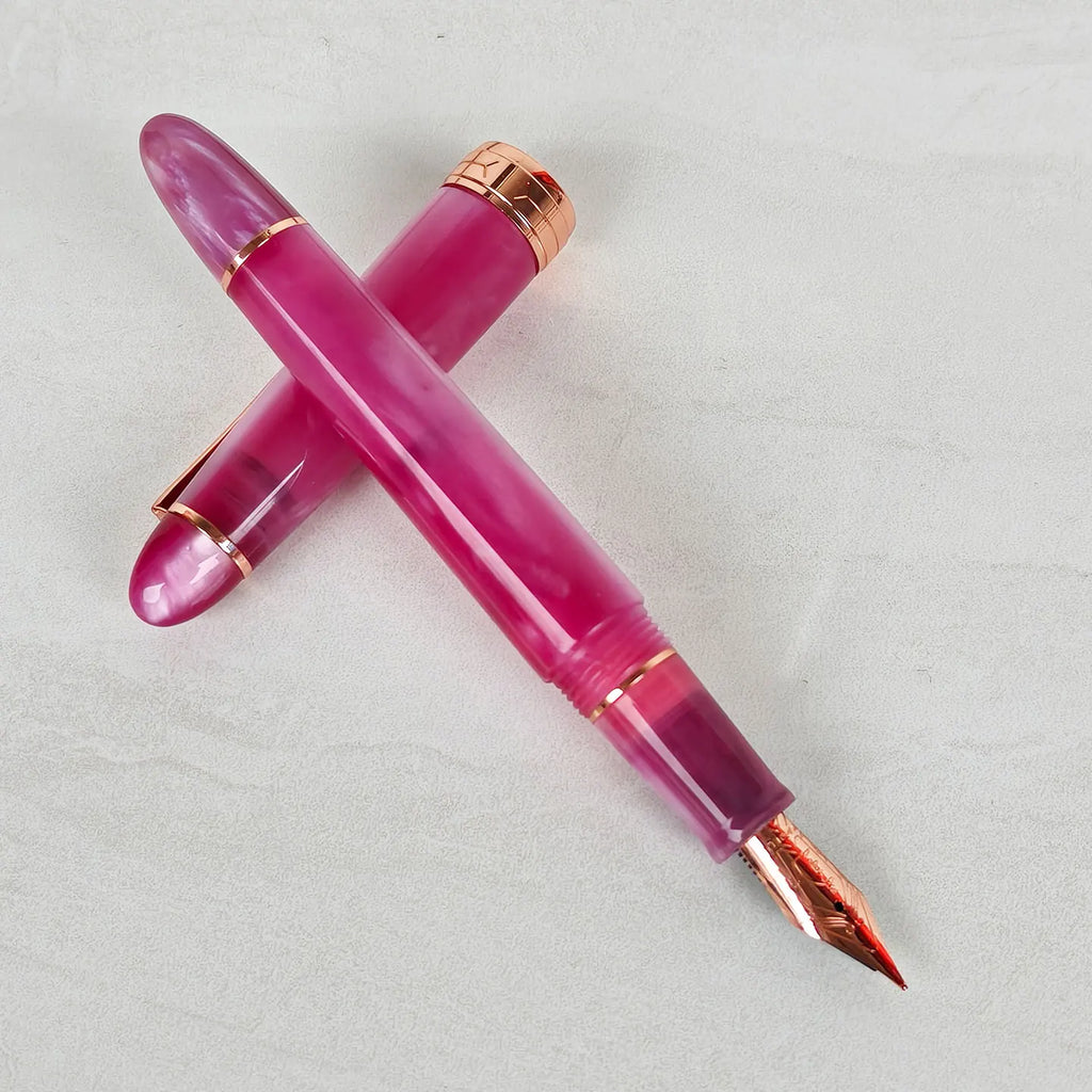 Kaigel 356 Resin Fountain Pen EF/F/M Pen Tip, Fish Shape Office Business Ink Pen, Student Graduation Season Gift Penoountain Zpaxo 356zise F