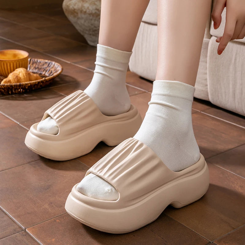 Thick Sole EVA Slippers Women Fashion Home Platform Summer Outwear