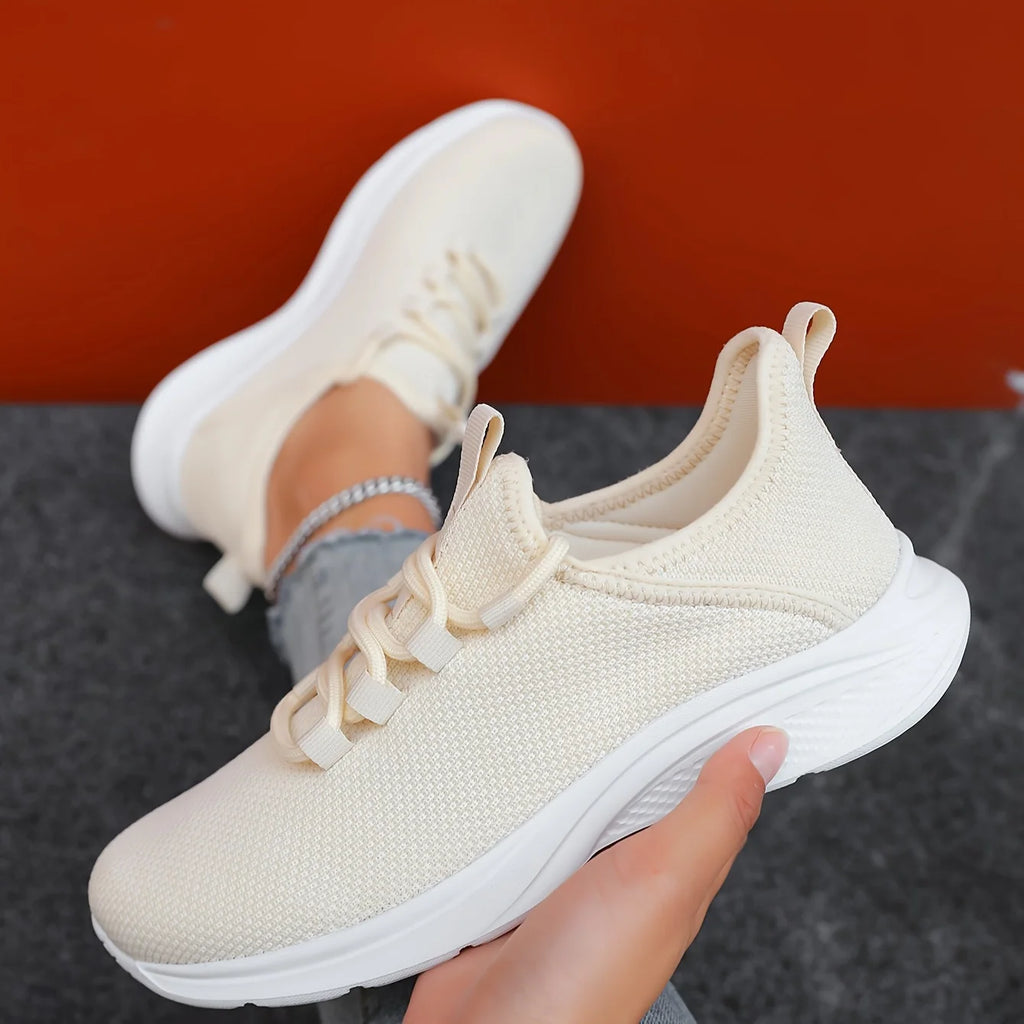 Four Seasons Fashion Casual Women's Breathable Lightweight Anti-Slip Durable Outdoor Sports Shoes Couple Running Sneakers Road Zpaxo
