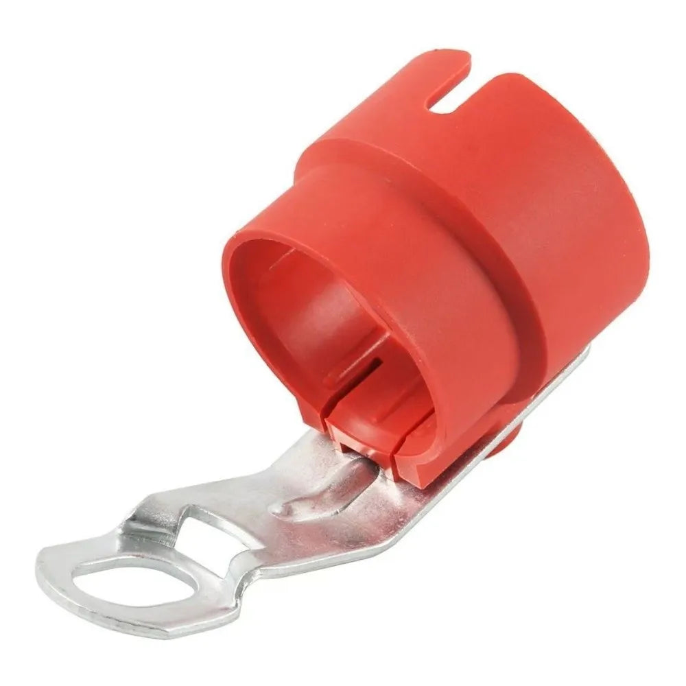 Round Design Trailer Plug Holder Dirt Resistant Weatherproof Parking Zpaxo Red