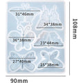 Butterfly Silicone Pendant Mold DIY 6 Styles Butterfly Keychain Earring Brooch Necklace Jewelry Crafts Making Epoxy Resin Mould Zpaxo 60-1023