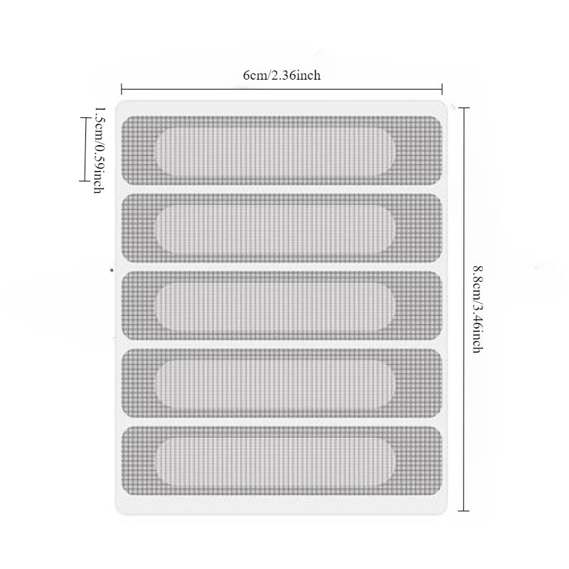 Window Screen Patch & Weep Hole Cover – Anti-Mosquito Mesh Screen Repair Patch Zpaxo