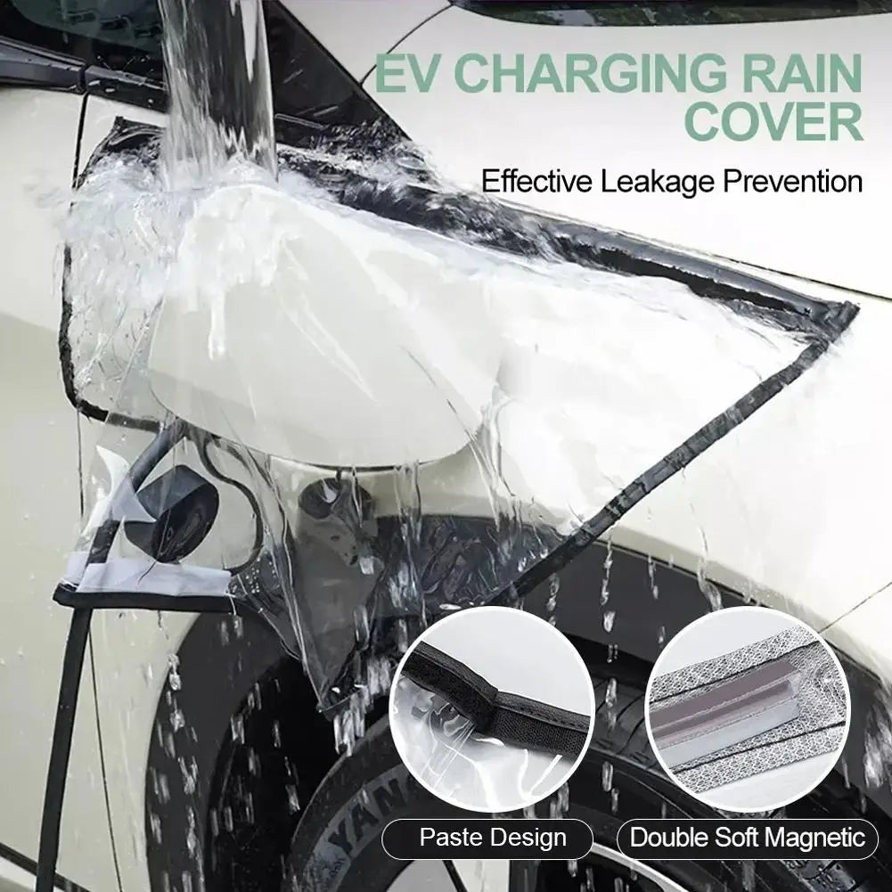Electric Car Charging Port Rain Cover – Waterproof EV Charger Guard EV Charger Cover Zpaxo